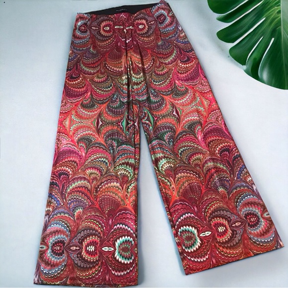 SALE | NALLY + MILLIE Printed Wide Leg Palazzo Pants - Picture 1 of 6